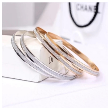 Gelang Beads Tangan Perak Asli Anti Karat Gelang Cewek Fashion Korea