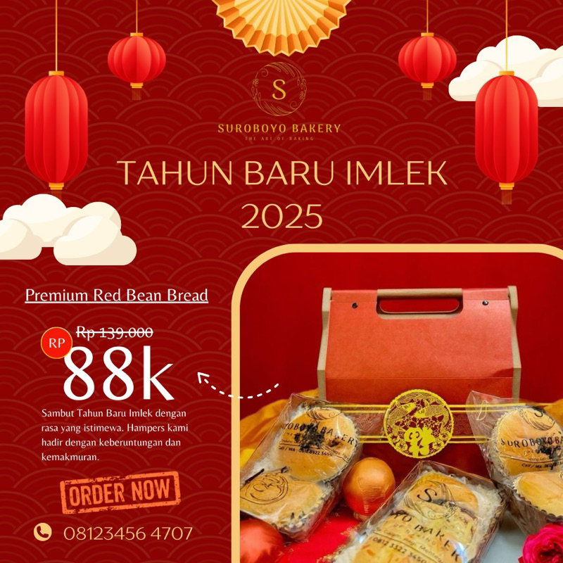 

Pre - Order Hampers Imlek 2025 (Premium Bread) Suroboyo Bakery