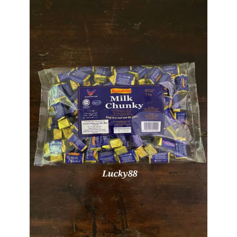 

Cokelat enak Milk chunky barnsberry 1kg halal cokelat malaysia