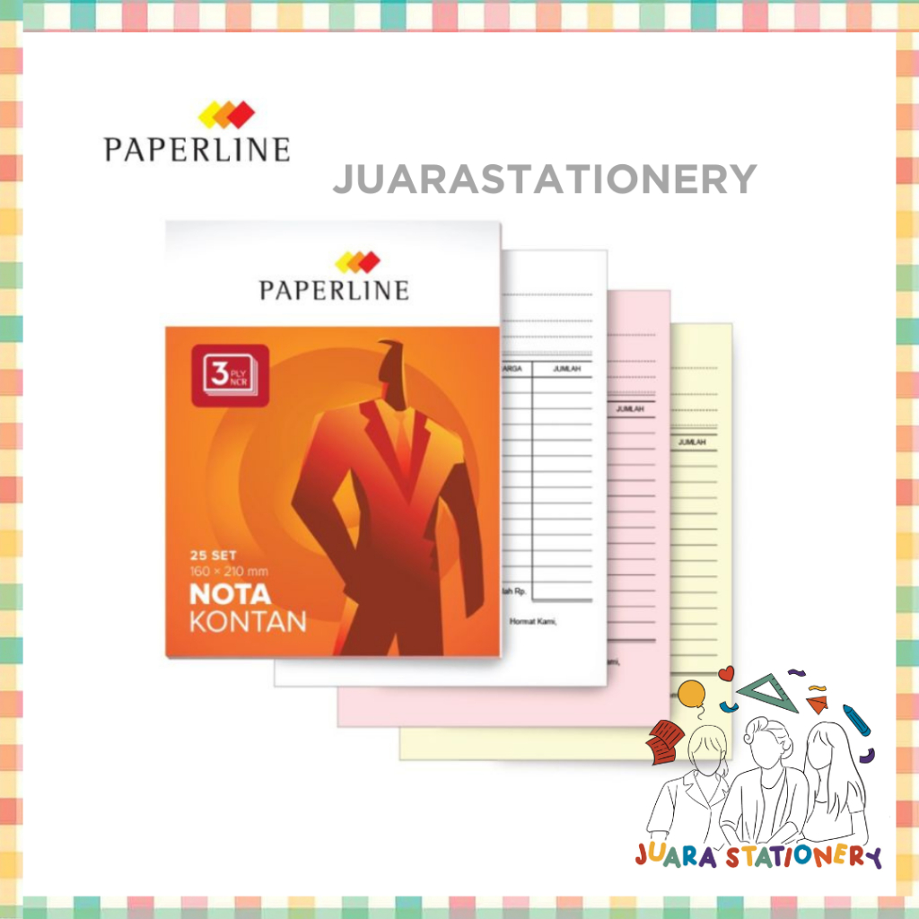 

(729) Nota Besar 3ply Paperline / Nota Besar 3 Rangkap / Bon / Nota / Nota Paperline