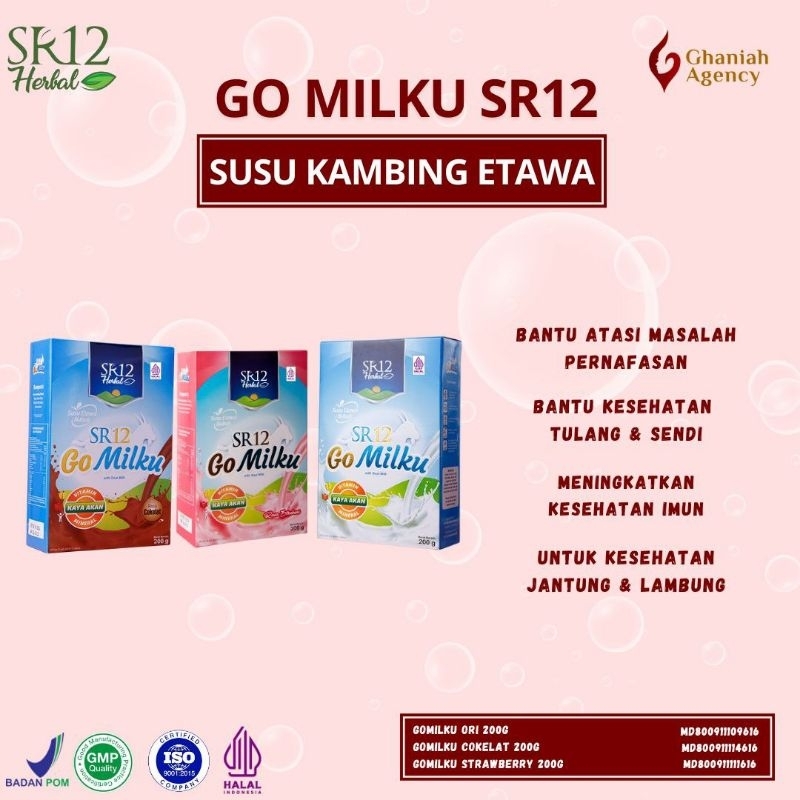 

SR12 Herbal Makassar GOMILKU Susu Kambing 200gr