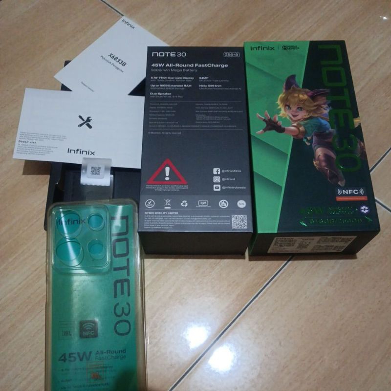

Dos HP Saja Infinix Note 30 8/256GB ORIGINAL + Case