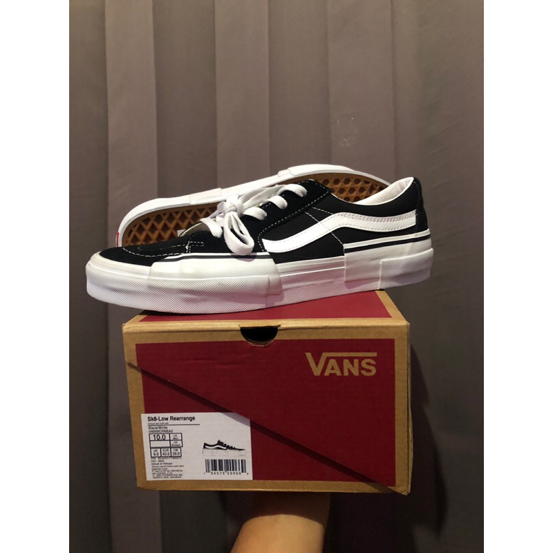 BEST DEAL VANS SK8 LOW ARRANGE BLACK WHITE ORIGINAL RESMI STORE