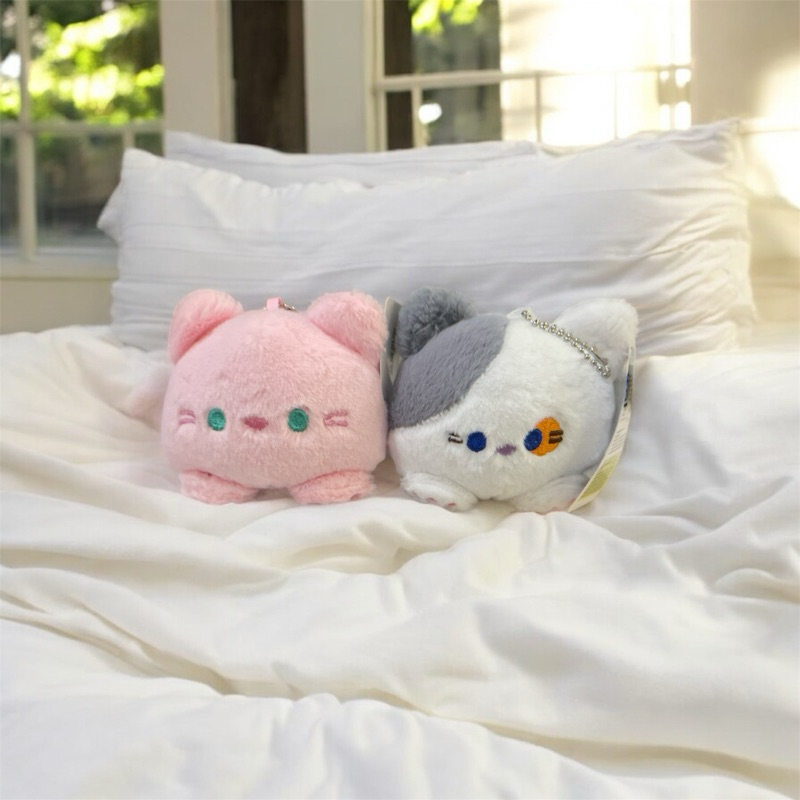 gantungan kunci keychain boneka kucing bunyi