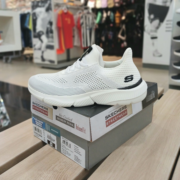 Sepatu Sneakers - SKECHERS Ingram Brexie - White [210281] - Original