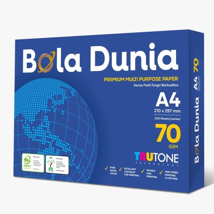 

Gramedia Medan - *HOT ITEM* BOLADUNIA FC 70GR A4 210X297