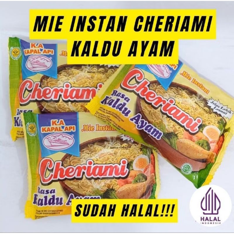 

3Pcs Cheriami Mie Instan Kuah Rasa Kaldu Ayam 45gr