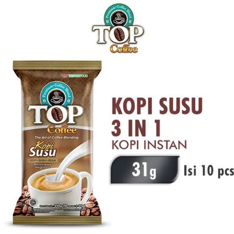 

TOP COFFEE kopi susu 12 sachet 1 renteng