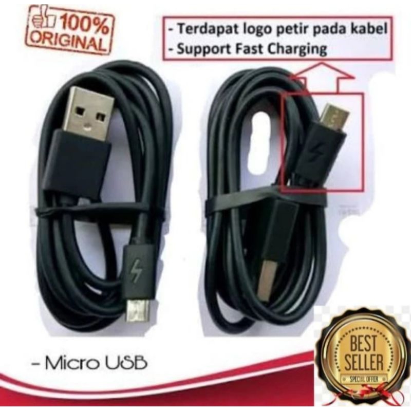 Kabel Data Xiaomi Redmi 7 / Redmi 9A / Redmi 9C 100% Original tipe Micro Fast Charging