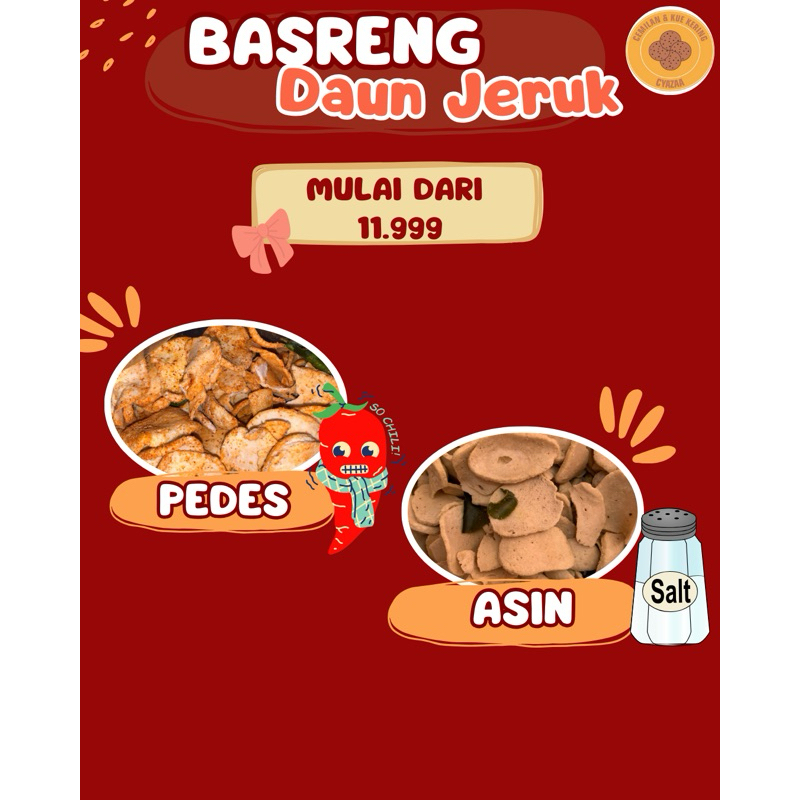 

Basreng Daun Jeruk/ 250 gram/ 150 gram/ Rasa Pedas/ Rasa Asin