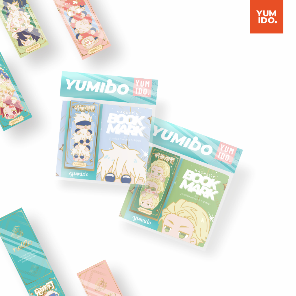 

Pembatas Buku Bookmark Magnet Karakter Chibi Anime