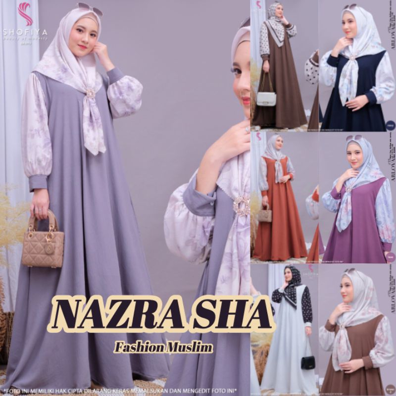 (9) SHOFIA ARLOVA  Baju Dress set Hijab Wanita Muslimah Arlova Dress by Shofiya. Nazra Sha