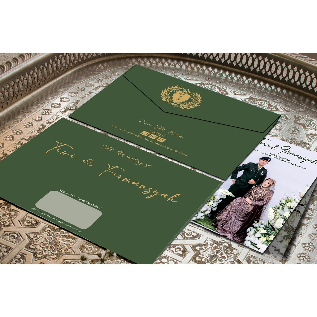 Undangan Amplop Soft Cover bahan Art Carton 230gr