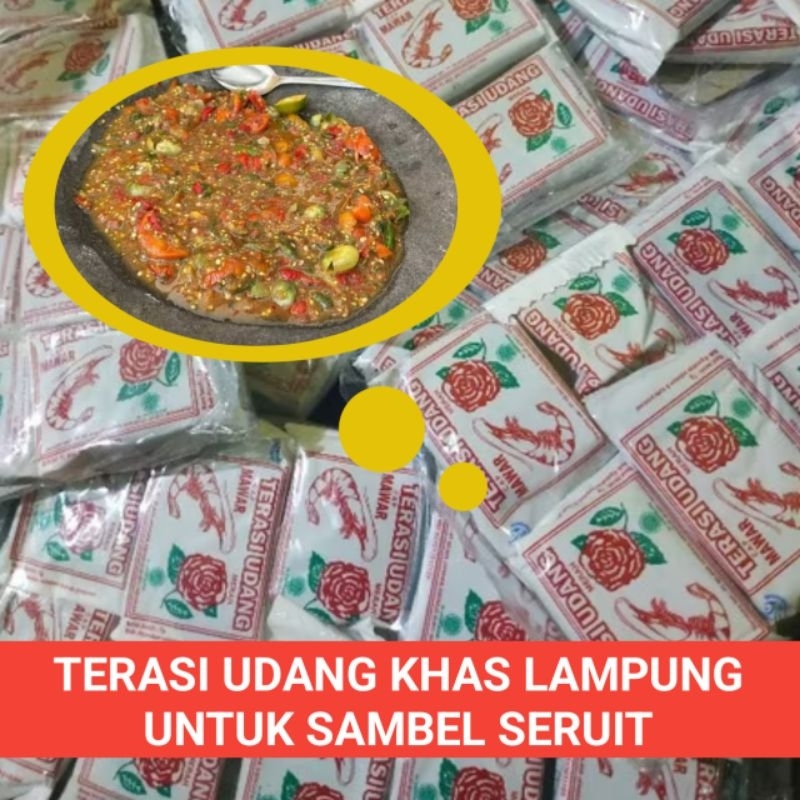 

Asli Terasi Udang Khas Lampung Untuk SAMBEL SERUIT/ Sambel Rampai