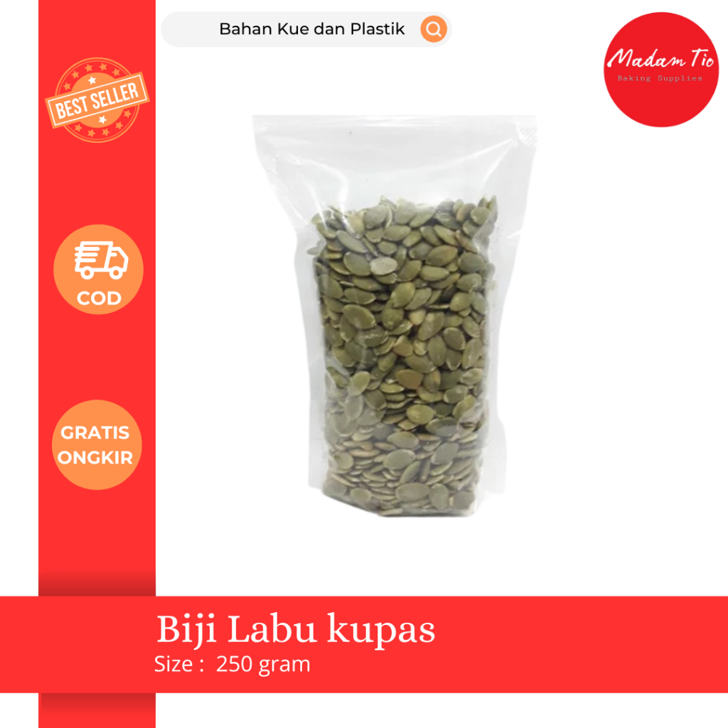 

Biji Labu kupas 250gram Repack 1pcs