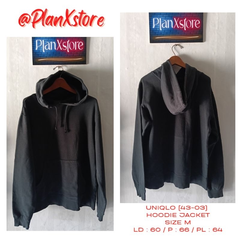 UNIQLO (43-03) HOODIE JACKET SIZE M PRELOVED TERJANGKAU
