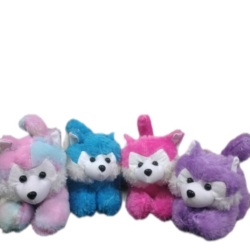 boneka srigala 30cm  bahan import  halus murah