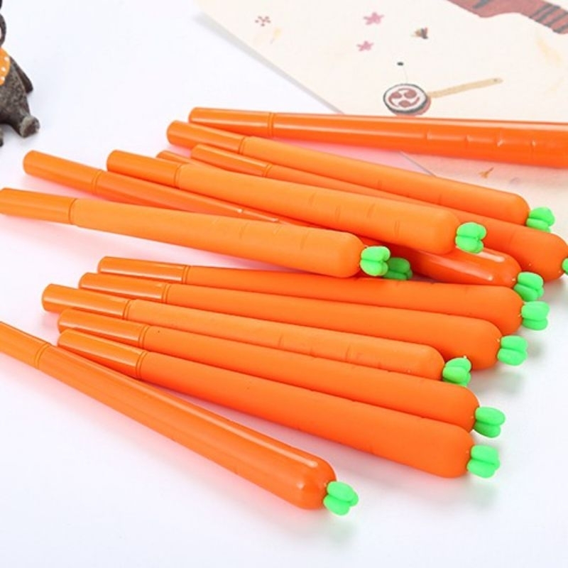 

pulpen lucu bentuk wortel 1lusin 12pc