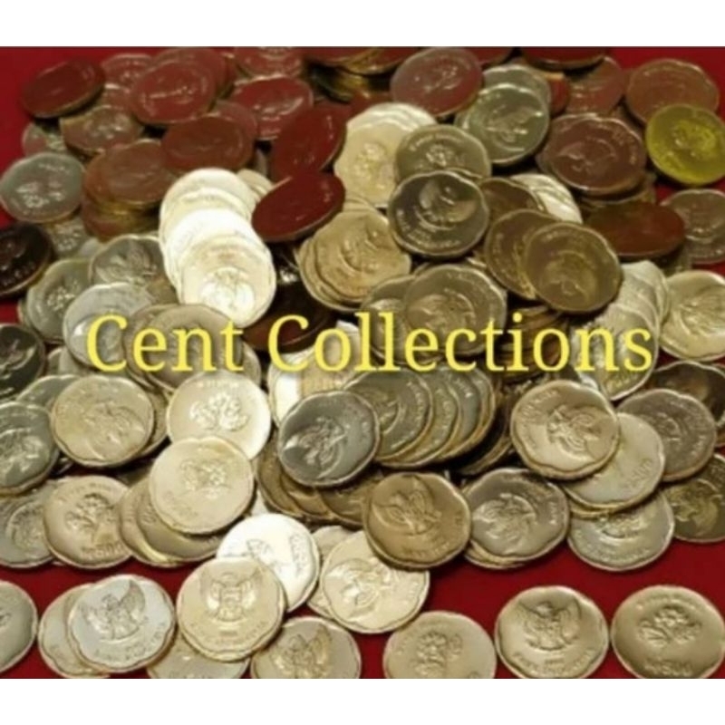 Uang koin tahun 1991 - koin Rp500 melati kuning tahun 1991 - koin mela