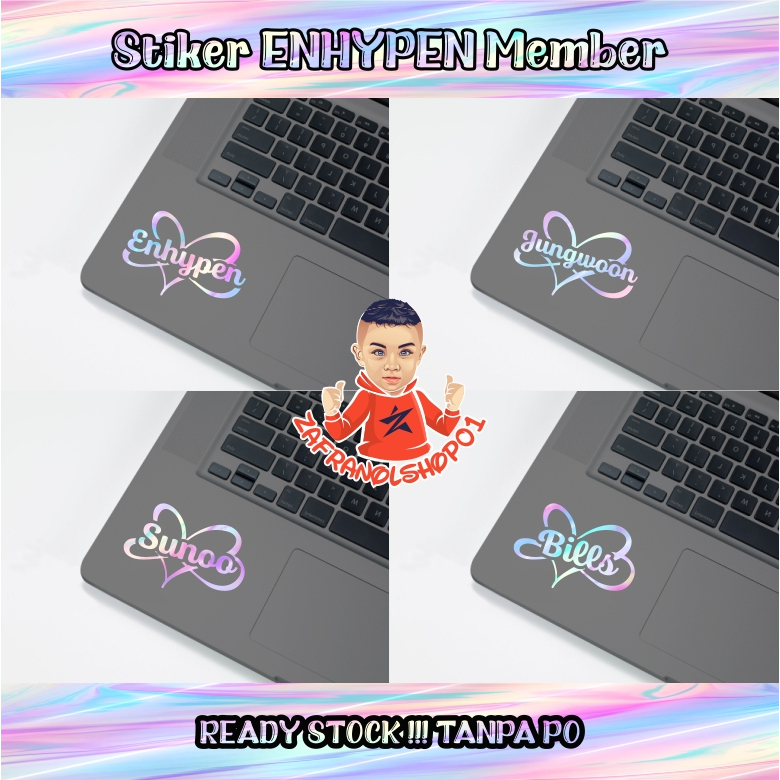 Cutting Stiker ENHYPEN Member KPOP LIGHTSTICK Laptop