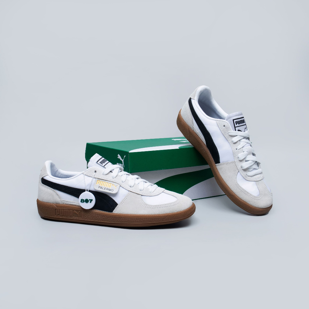 Puma Palermo White Grey Black