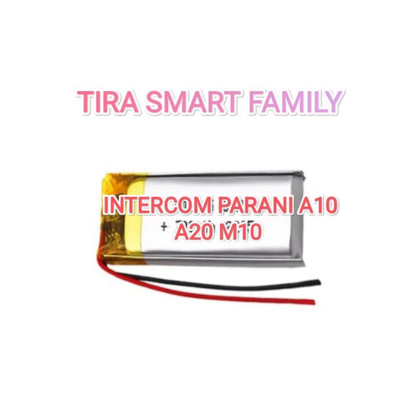 Baterai Intercom Parani A10 A20 M10 1300mAH