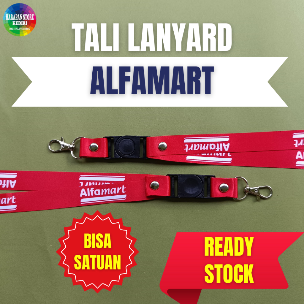 

[READY STOCK] TALI LANYARD ID CARD ALFAMART -BISA SATUAN