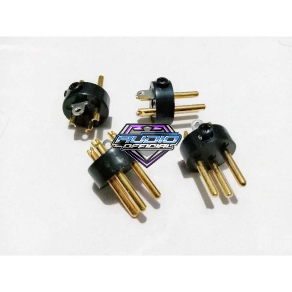 Pin Soket Mic / Pin Canon / Jack Soket konektor Microphone Warna Gold