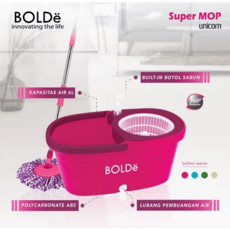 BOLDE ALAT PEL LANTAI SPIN MOP/PEL LANTAI SPIN MOP BOLDE