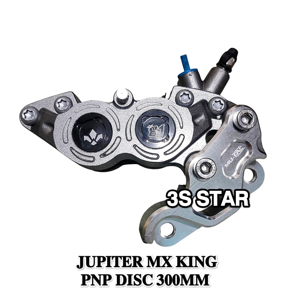 PAKET KALIPER BIGPOT 8.1 / S6R/T STAGE 4 PISTON + BREKET MX KING, JUPITER Z, FIZR, NOUVO, MX OLD