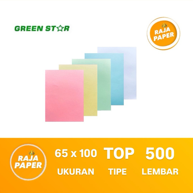 

Kertas NCR " TOP " Ukuran PLANO 65 Cm x 100 Cm 500 Lembar 55 Gsm Gr Gram By GREEN STAR ( 650 Mm x 1000 Mm ) 1 Rim 500 Lbr 500 Pcs Non Carbon Required Paper Kertas Struk Kertas Nota Penjualan Continuous Form Kertas Faktur