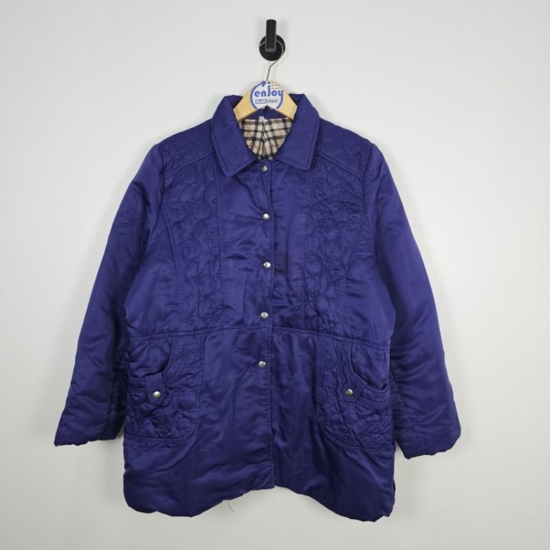 winter jacket plain cewek polos puffer ethnic second preloved
