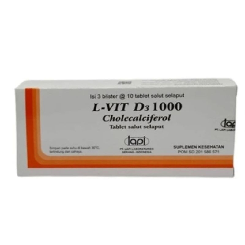 L-Vit D3 1000 BOX 30 TABLET