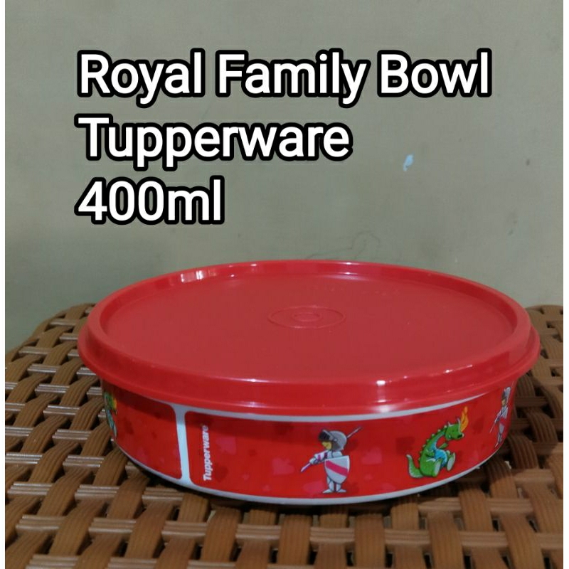 tempat bekal bulat Royal Family Bowl 400ml Tupperware Baru