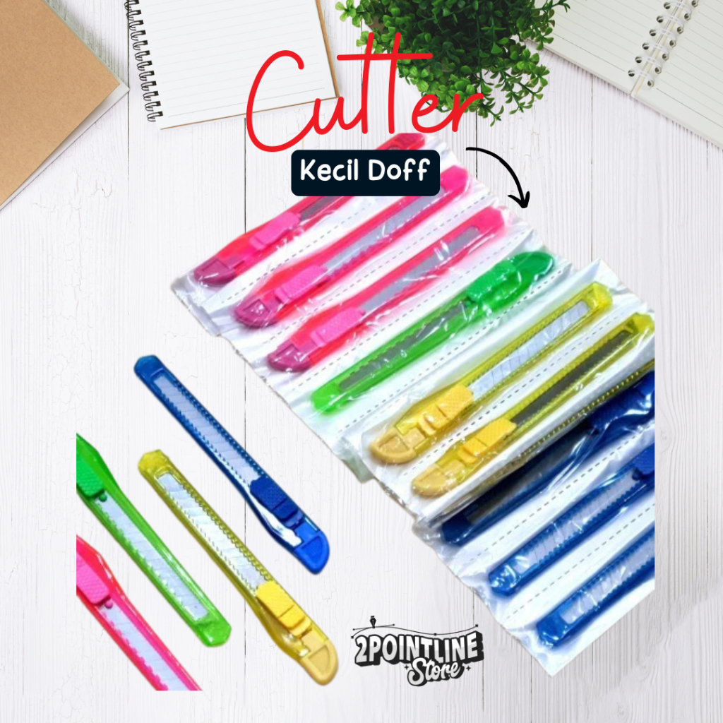 

(1 PCS) CUTTER RENTENG KECIL DOFF EDS-ON (R2693) / CUTTER WARNA / ALAT PEMOTONG / CUTER