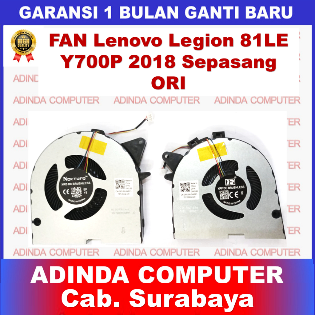 Fan Lenovo Iegion 81LE Y7000P Y530P Y540P Y545 2018 Sepasang