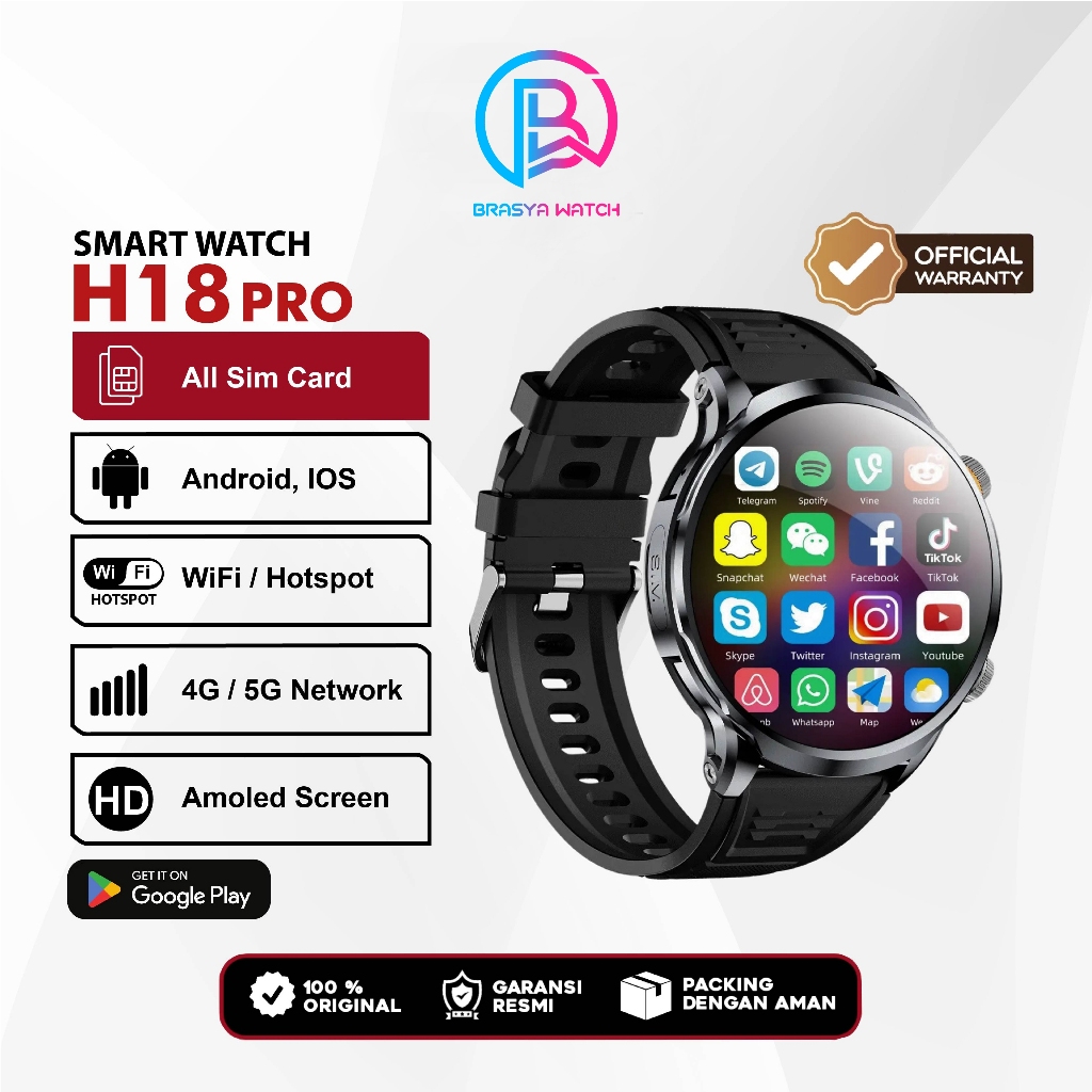 H18 Smart Watch 4G Android 8/128Gb