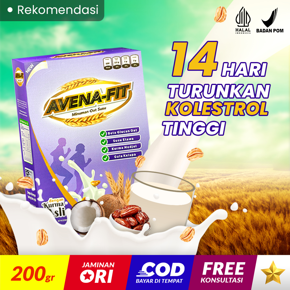 

AVENAFIT Susu Jantung Sehat Granola Oat Solusi Kolesterol Avena Fit Sereal Kesehatan PREMIUM