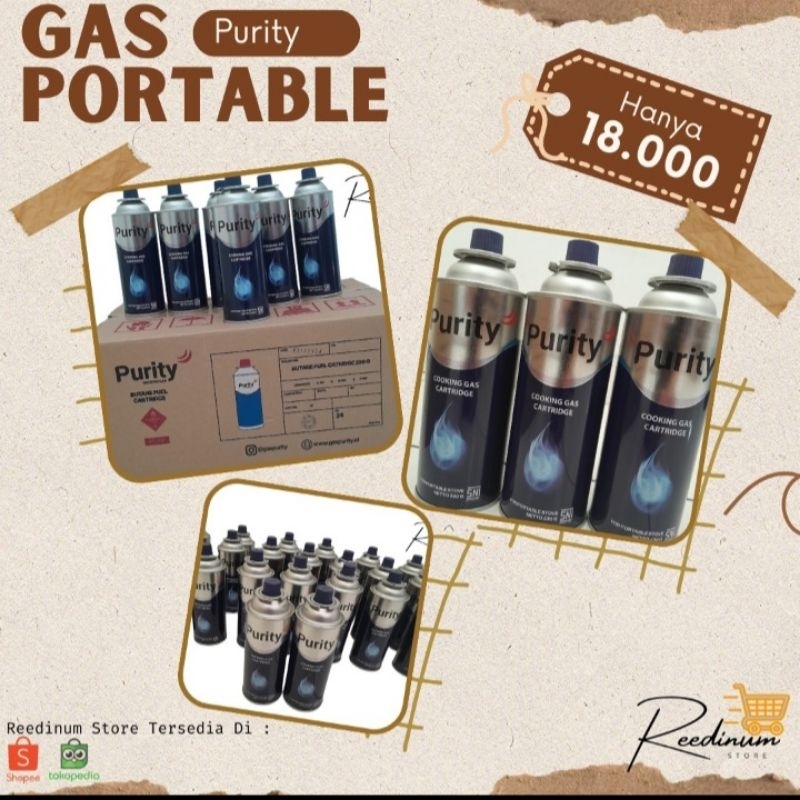 Gas Portabel Butane Cartridge Purity