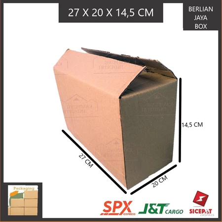 

KARDUS PACKING SINGGLE WALL UKURAN P27xL20xT14,5