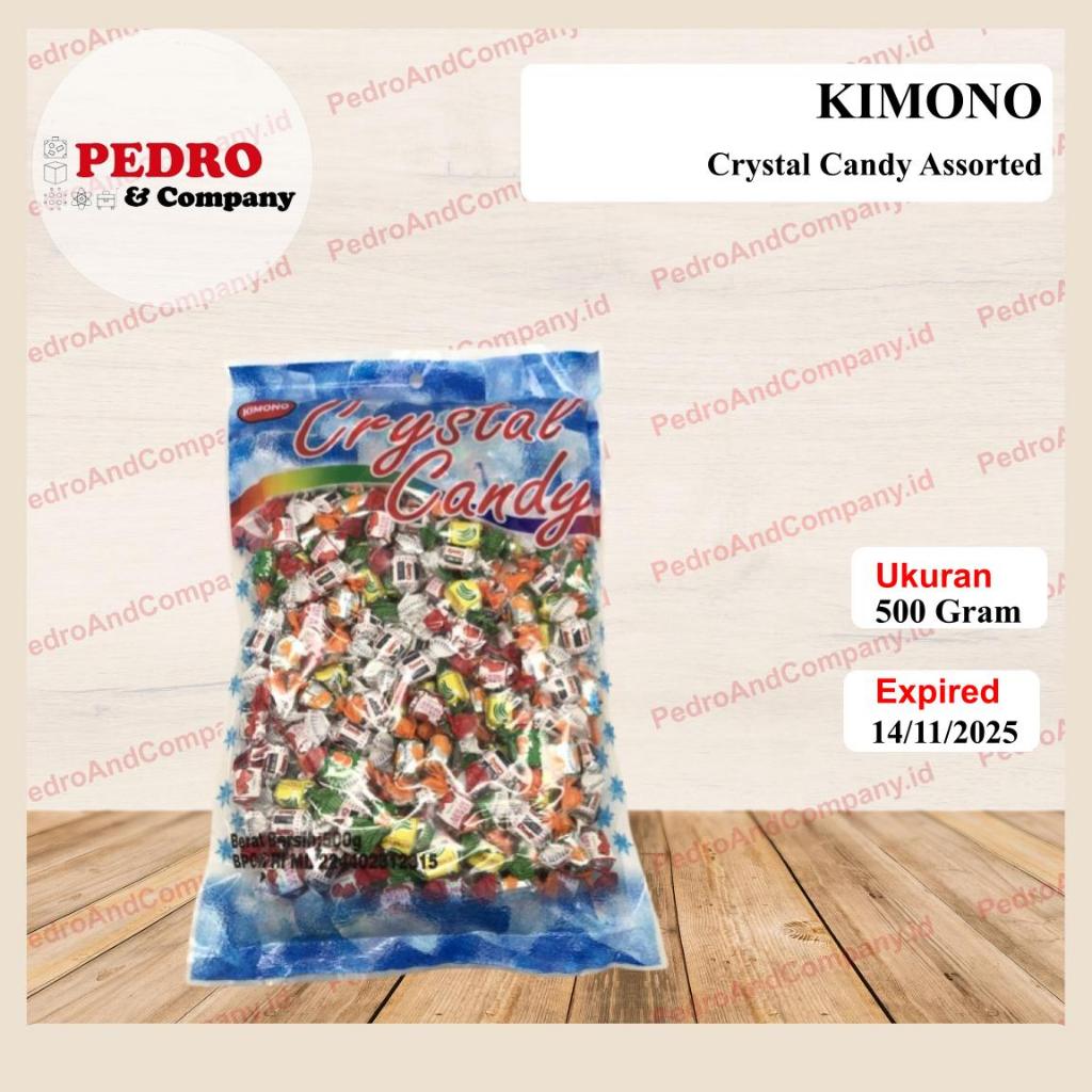 

Kimono Crystal Candy assorted 500 gram perpen sweet kembang gula campur aneka rasa