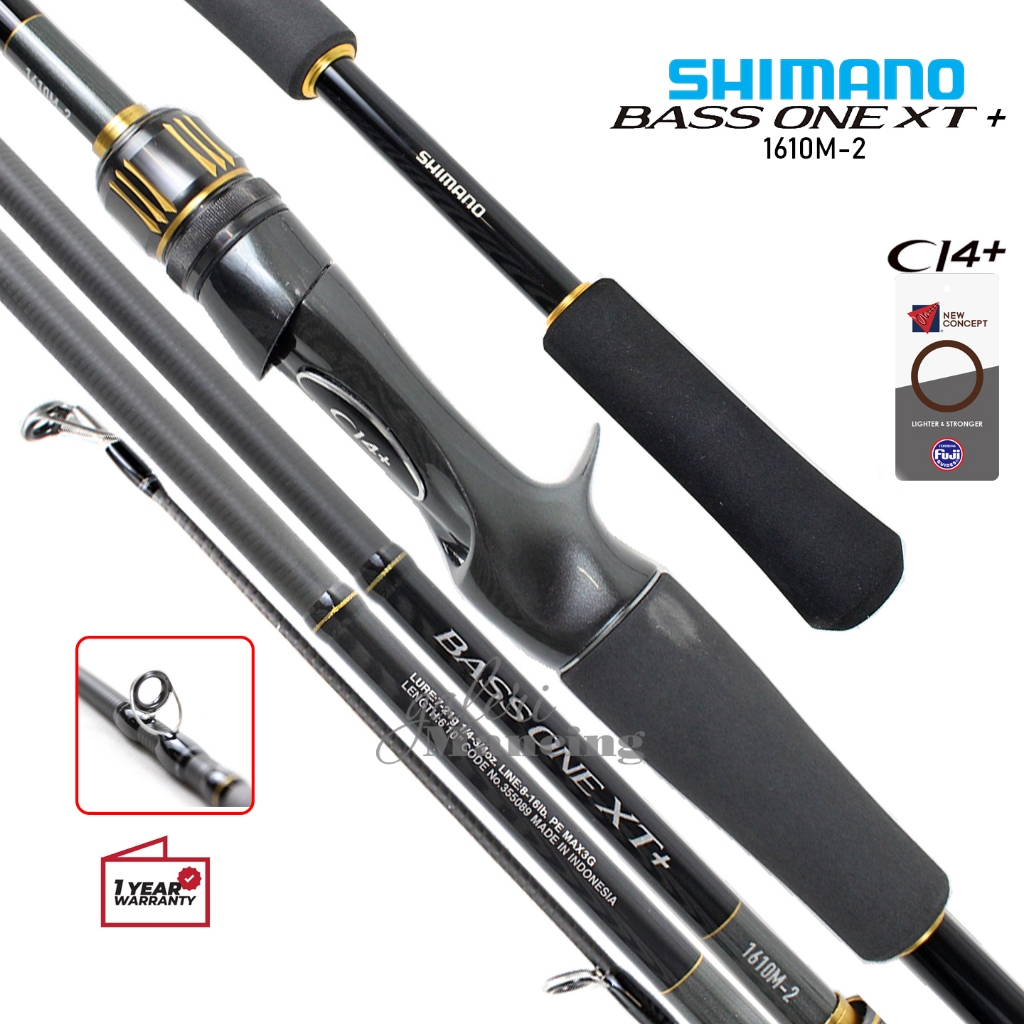 Joran BC SHIMANO BASS ONE XT+ | CI4+ | Bait Casting BassOne [23] 1610M-2 Resmi