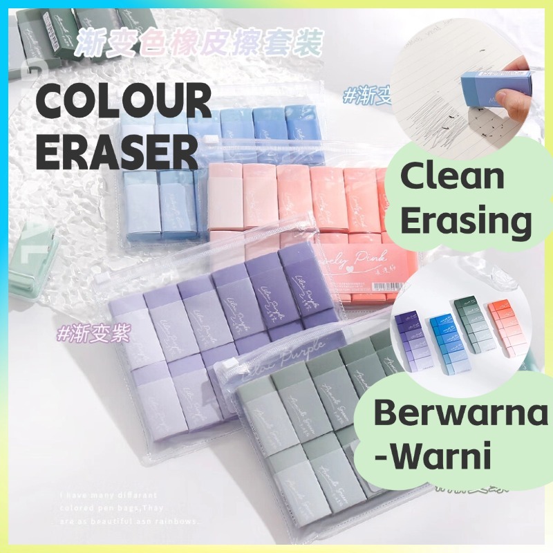 

Penghapus Karakter Lucu Eraser Warna Penghapus Aesthetic Murah Viral Kecil 6Pcs Penghapus Unik