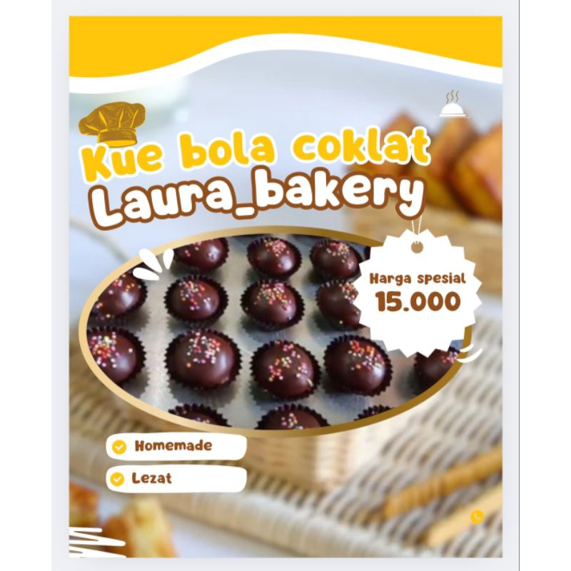 

kue bola coklat
