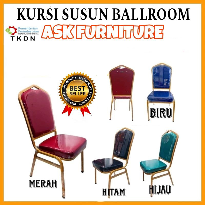 Kursi Susun Ballroom Gold / Kursi tumpuk Ballroom / Kursi Ballroom / Kursi susun