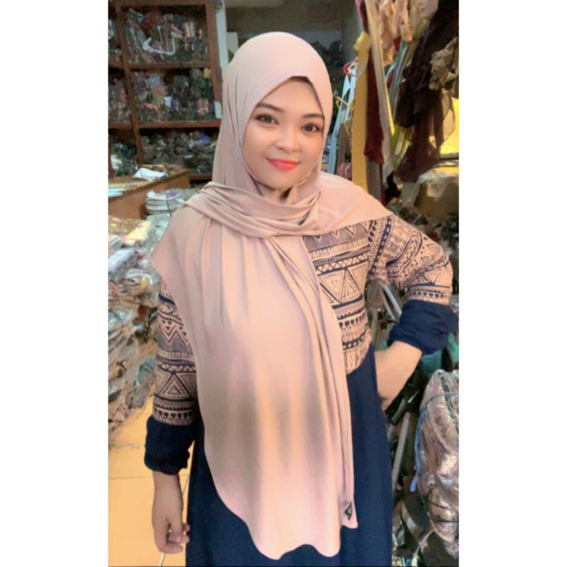 (isi 5 pcs)HIJAB INSTAN PASMINA OVAL PASHMINA JERSEY OVAL ARINA
