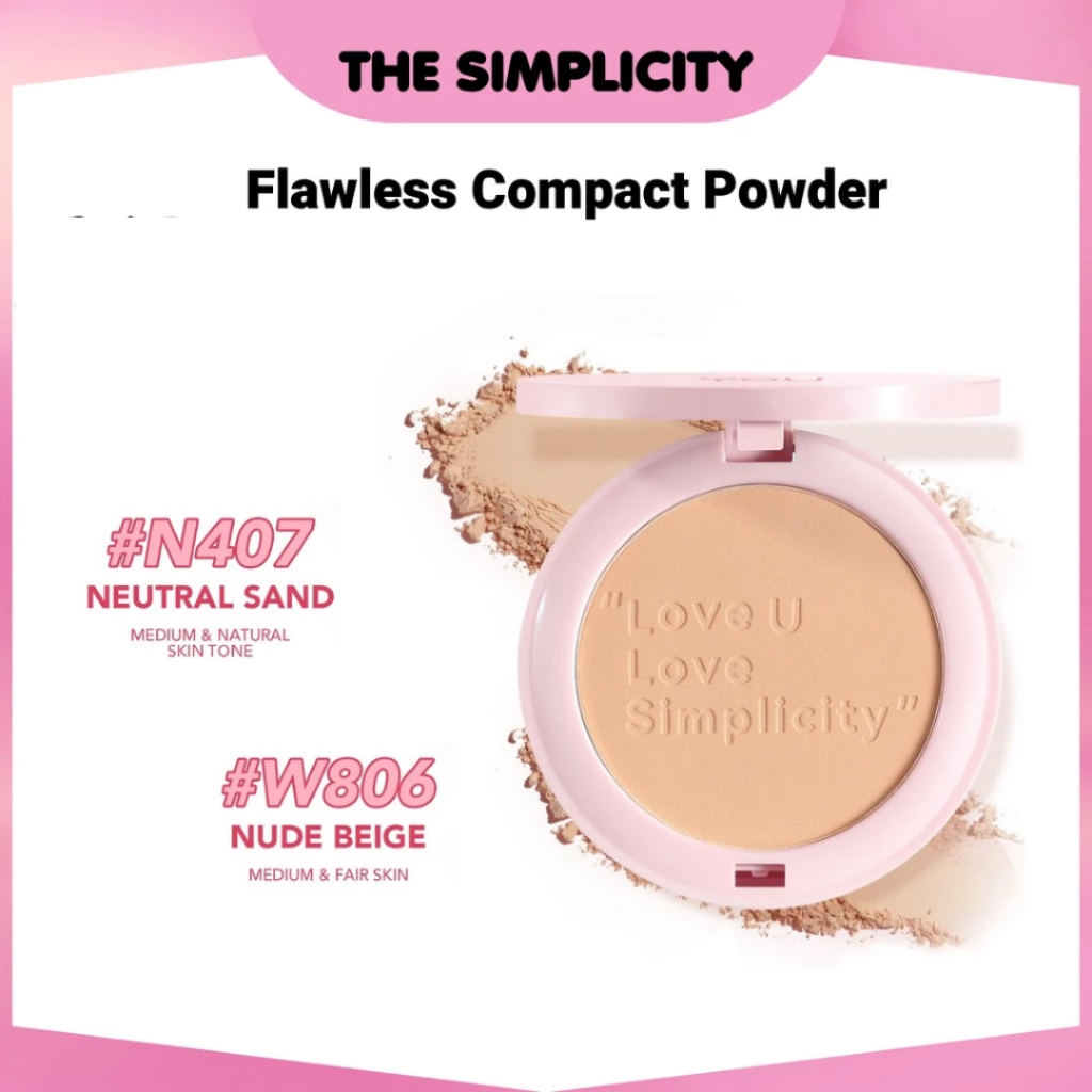 Kosmetik You The Simplicity Flawless Skin Compact Powder / Bedak Padat