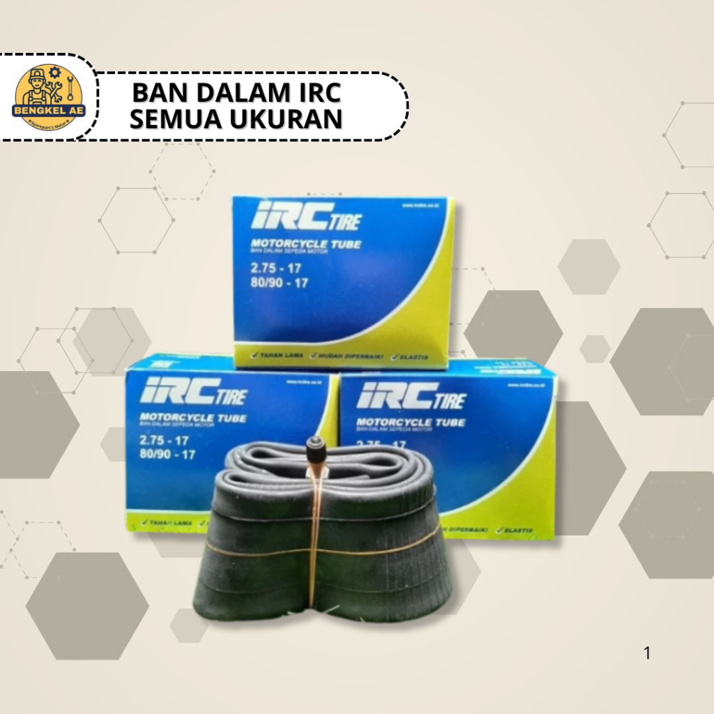 Ban Dalam IRC || Ban Dalam Roda Untuk Semua Motor Matic Bebek Semua Ukuran Ring 8 Ring 10 Ring 14 Re