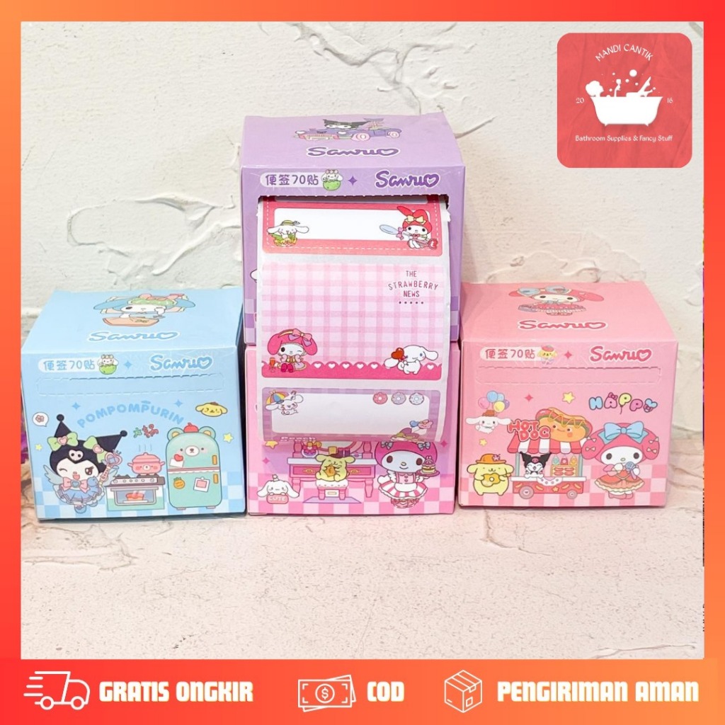 

Label nama roll Sanrio Sz-336 MN-1721 / Label nama San Rio Hello kitty Kuromi / Label nama buku anak sekolah karakter sanrio lucu / Sticker nama lucu sanrio kuromi