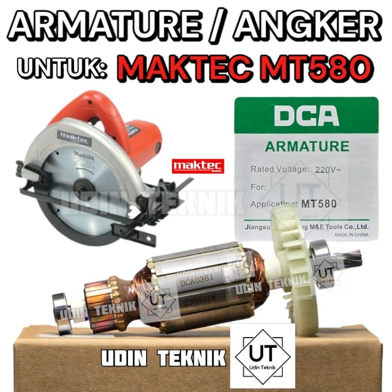 ARMATURE ANGKER MAKTEC MT580 ARMACUR MESIN CIRCULAR SAW 7" MAKTEC MT 580